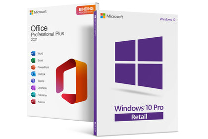 Pachet Windows 10 Pro + Office 2021 Pro Plus Binding