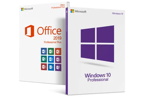 Pachet Windows 10 Pro Retail + Office 2019 Pro Plus