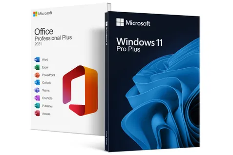 Pachet Windows 11 Pro Retail + Office 2021 Pro Plus