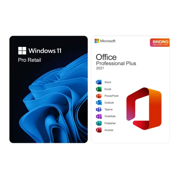 Pachet Windows 11 Pro + Office 2021 Pro Plus Binding
