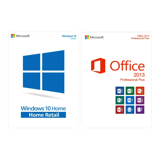 Pachet Windows 10 Home + Office 2019 Pro Plus
