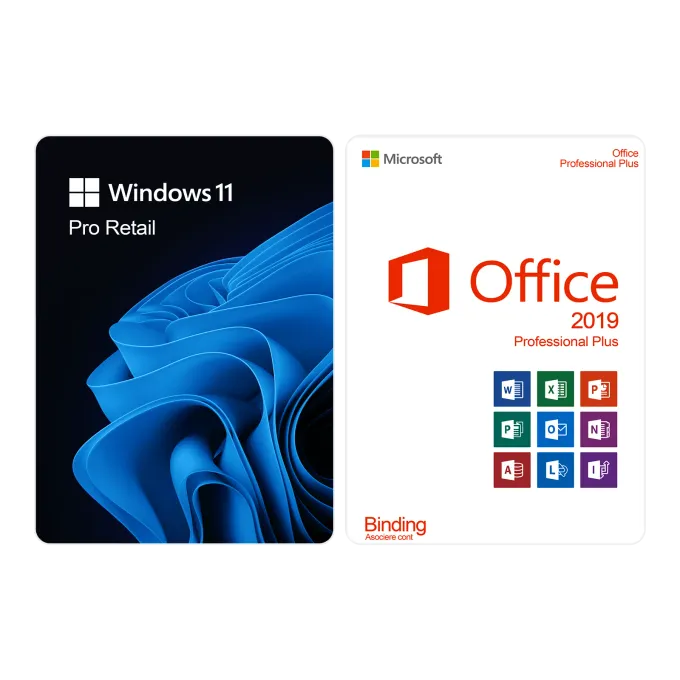 Pachet Windows 11 Pro + Office 2019 Pro Plus Binding