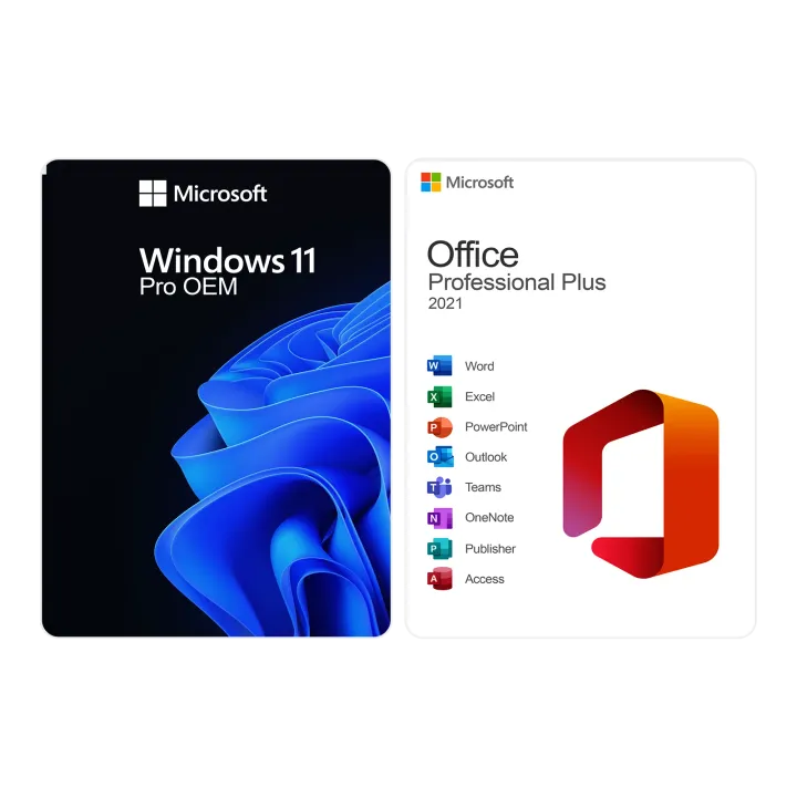Pachet Windows 11 Pro OEM + Office 2021 Pro Plus