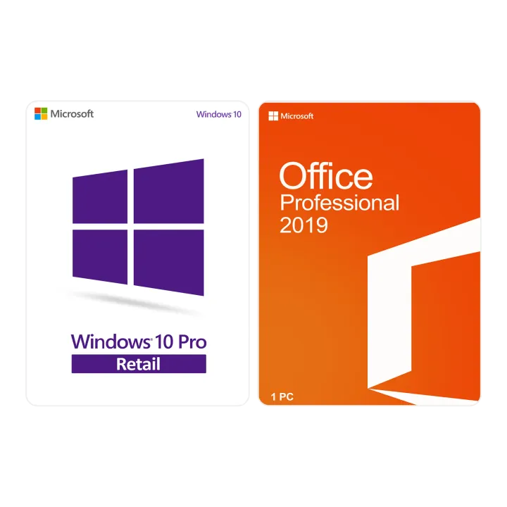 Pachet Windows 10 Pro + Office 2019 Professional