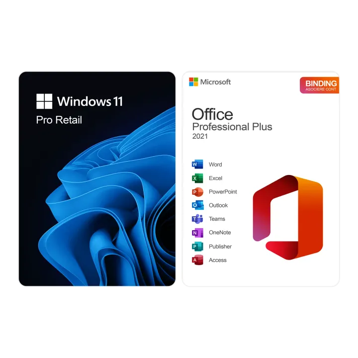 Pachet Windows 11 Pro + Office 2021 Pro Plus Binding