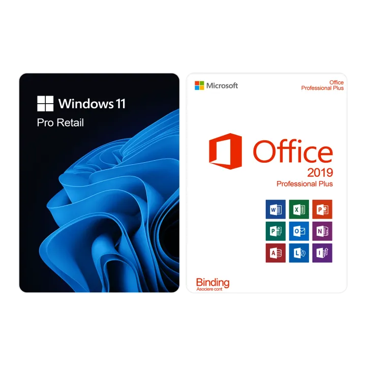 Pachet Windows 11 Pro + Office 2019 Pro Plus Binding