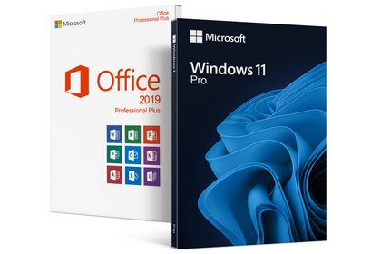 Pachet Windows 11 Pro + Office 2019 Pro Plus