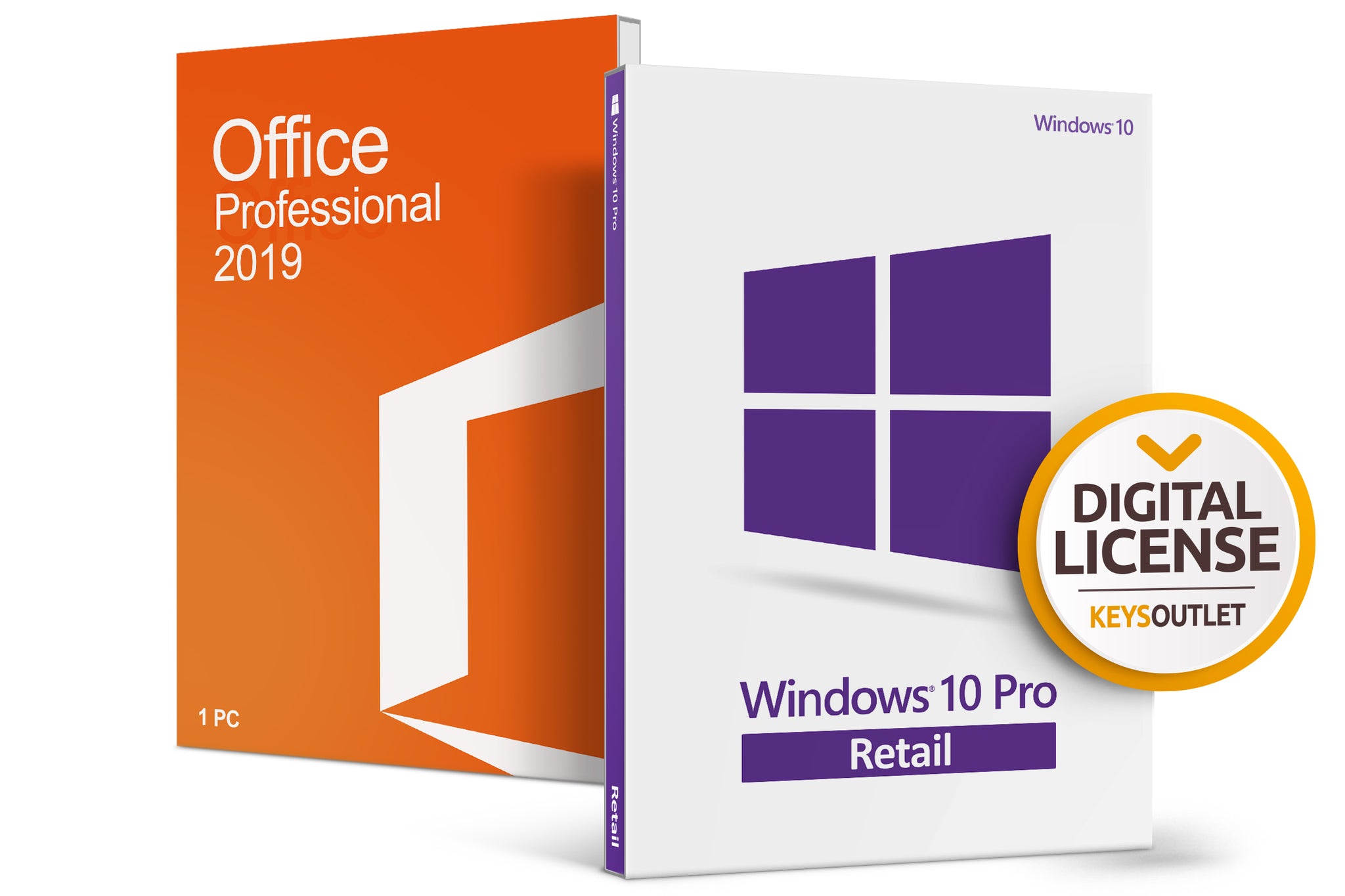 Pachet Windows 10 Pro + Office 2019 Professional