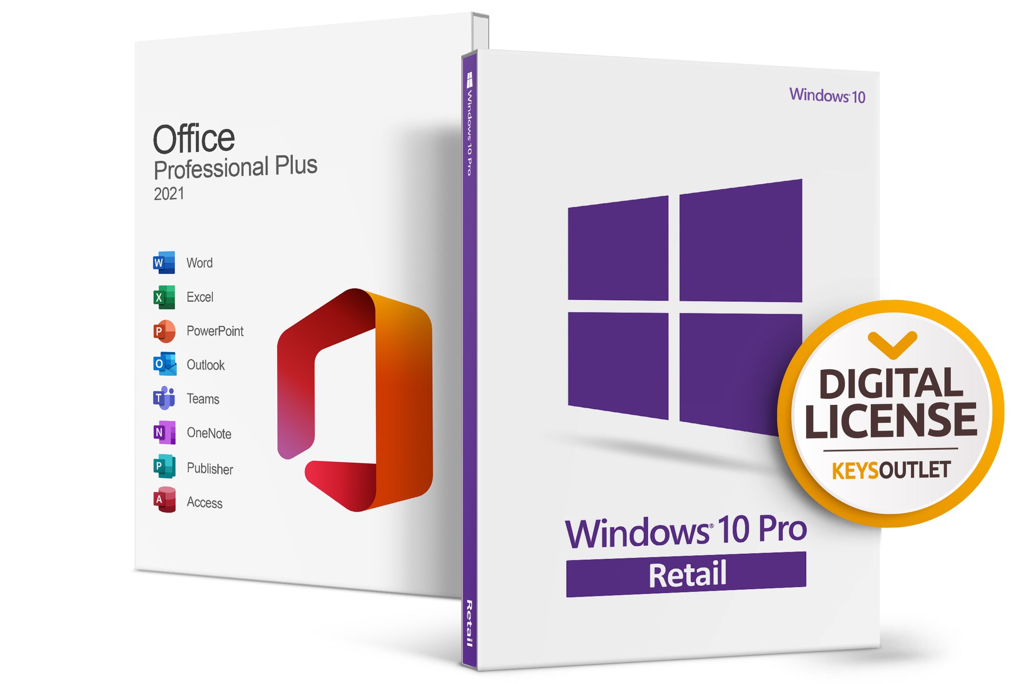 Pachet Windows 10 Pro + Office 2021 Pro Plus