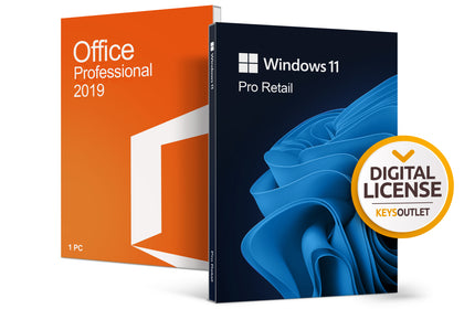 Pachet Windows 11 Pro + Office 2019 Professional